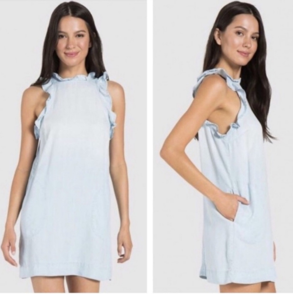 Cloth & Stone sleeveless ruffle dress